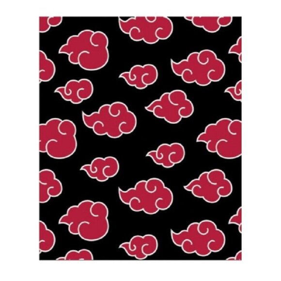 New Akatsuki Naruto Shippuden Plush Fleece Throw Gift Blanket Cloud Symbol Anime - Picture 1 of 2